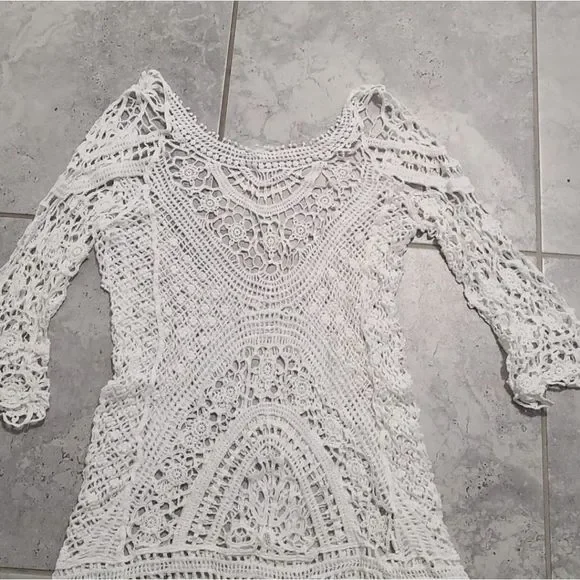 Beach bikinis cover openwork lace Dress Sexy Hollo - Picture 6 of 6